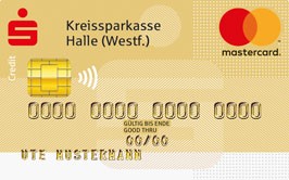 Mastercard Gold (Kreditkarte) der Kreisssparkasse Halle (Westf.)